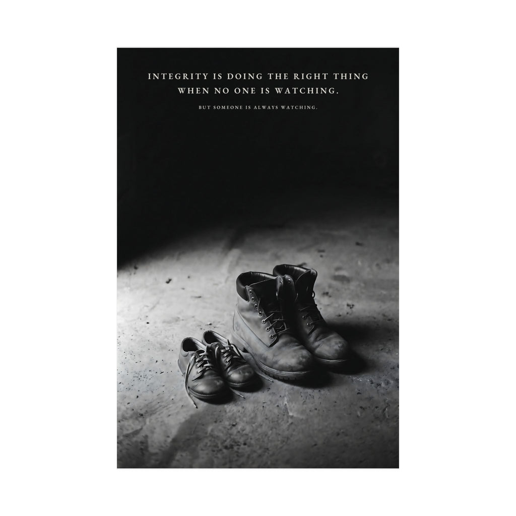 Integrity Is Doing the Right Thing When No One Is Watching - Wall Art | Matte Poster