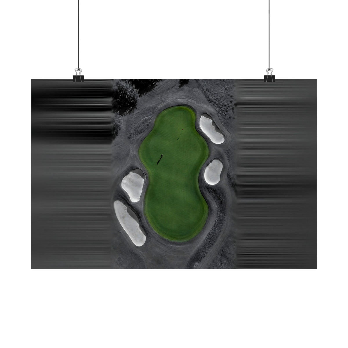 Aerial Solitude - Golf Course Wall Art | Matte Poster (Landscape)