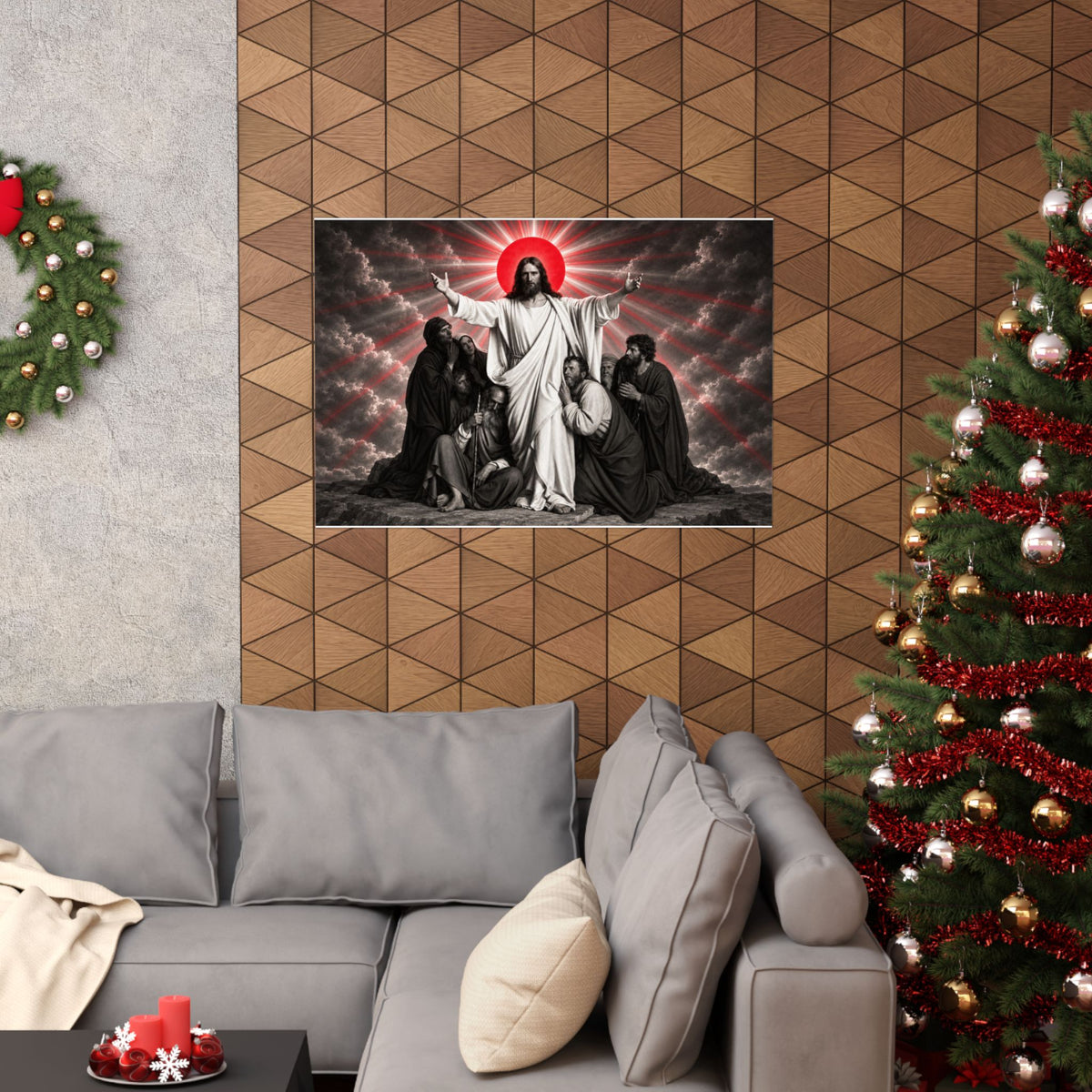 Christ and the Disciples - Christian Wall Art | Matte Poster (Landscape)
