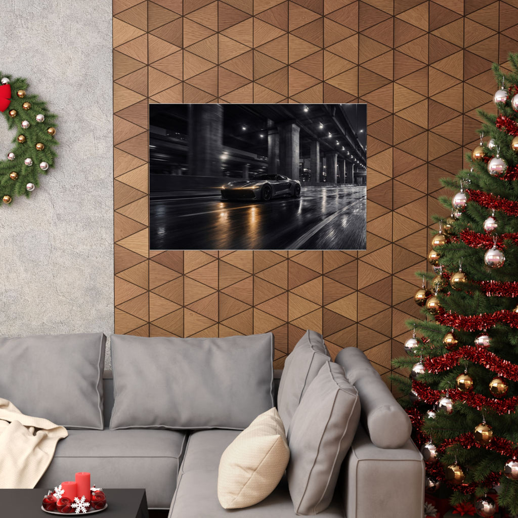 After Dark - Supercar Wall Art | Matte Poster (Landscape)
