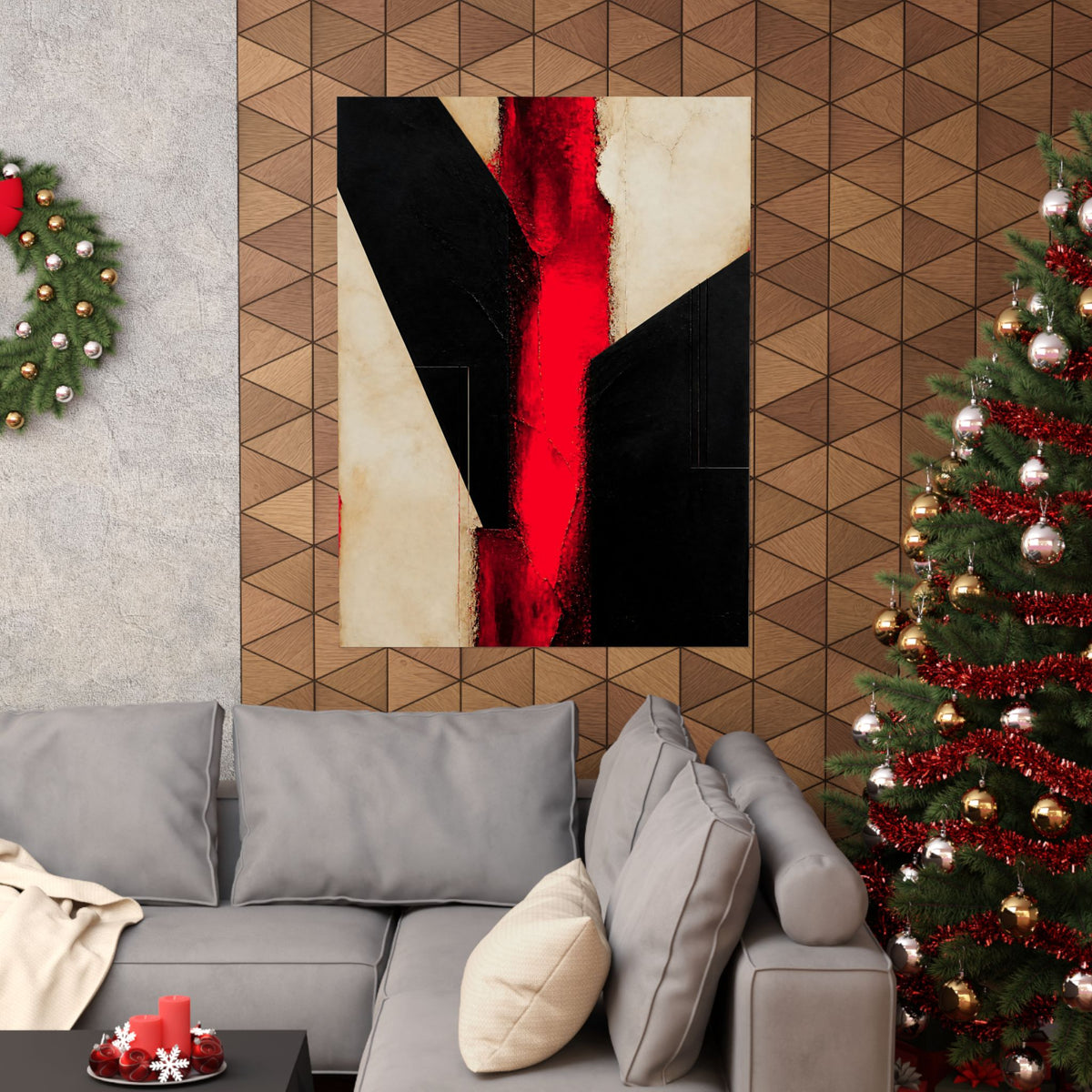 Controlled Fire - Red Wall Decor | Matte Poster