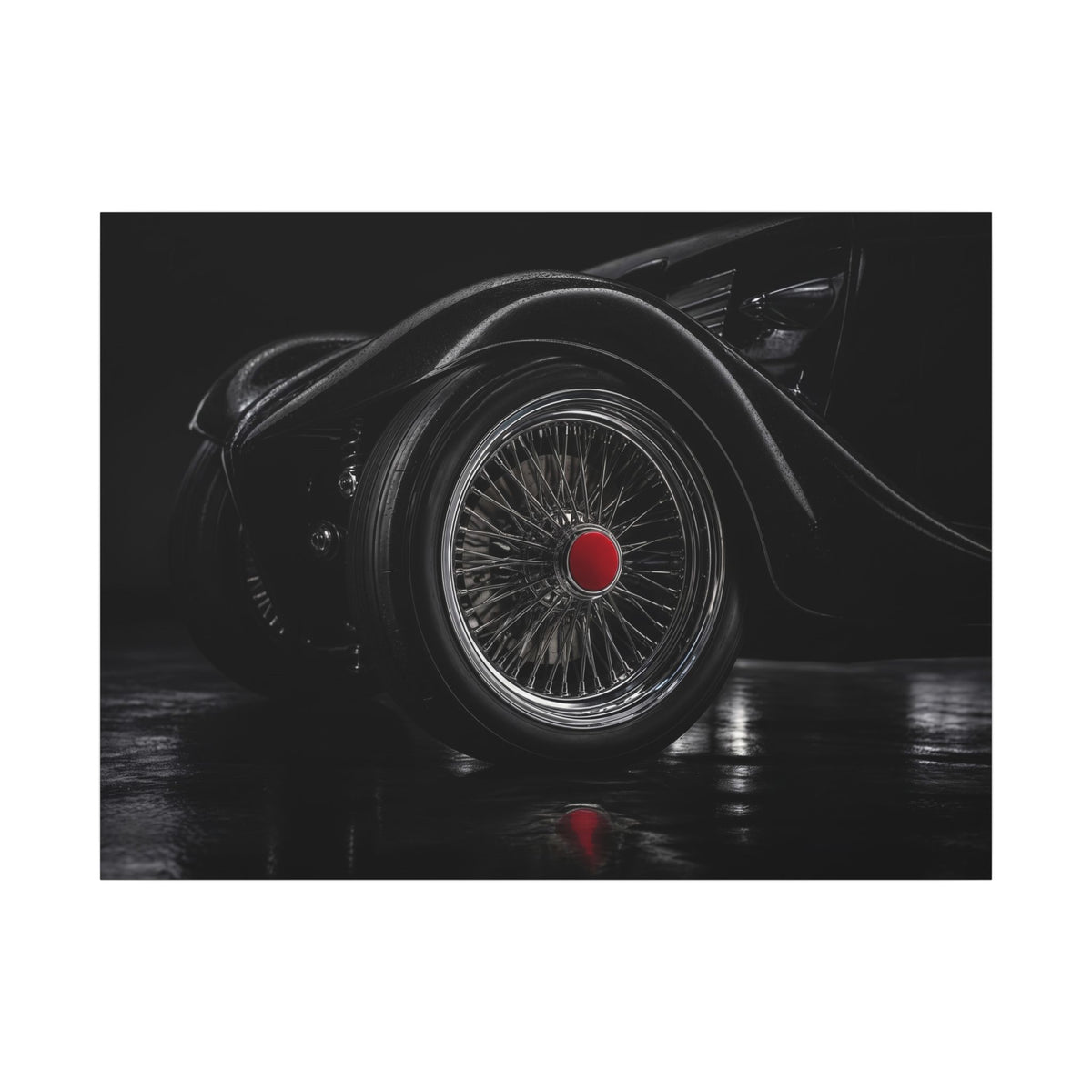 Spoke and Steel - Classic Car Wall Art | Canvas (Landscape)