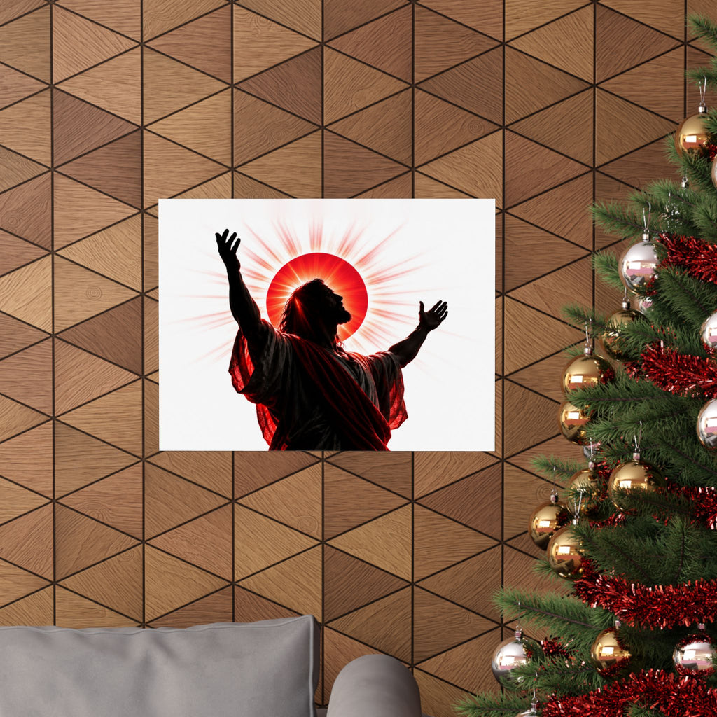 Red Sun Victory - Christian Wall Art | Matte Poster (Landscape)