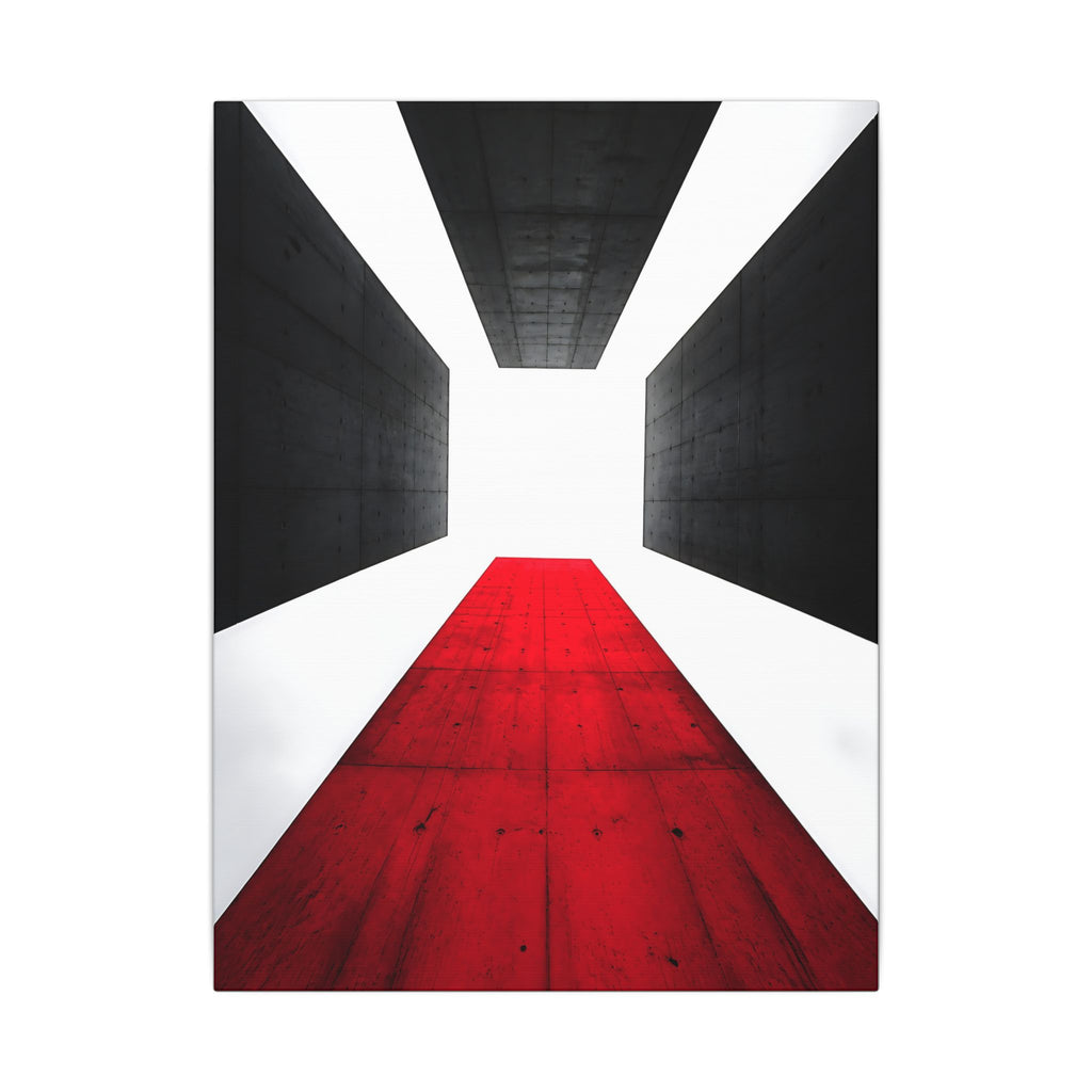 The Red Facade - Red Wall Decor | Canvas