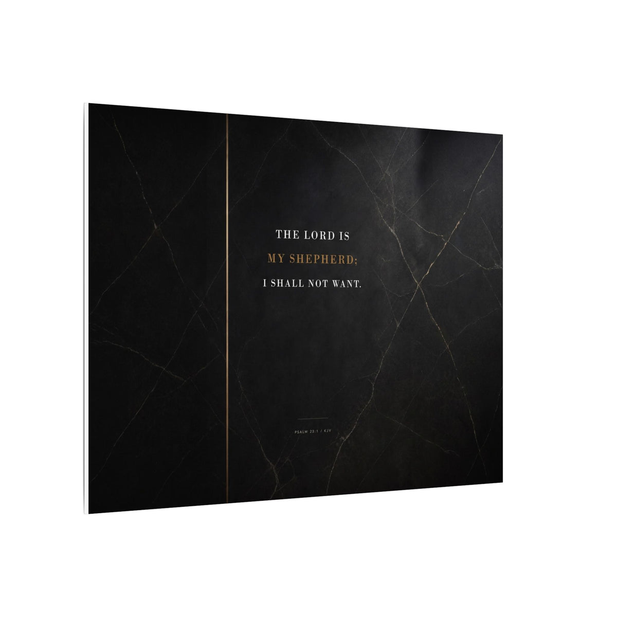 The Lord Is My Shepherd - Psalm 23 Scripture Wall Art | Canvas (Landscape)