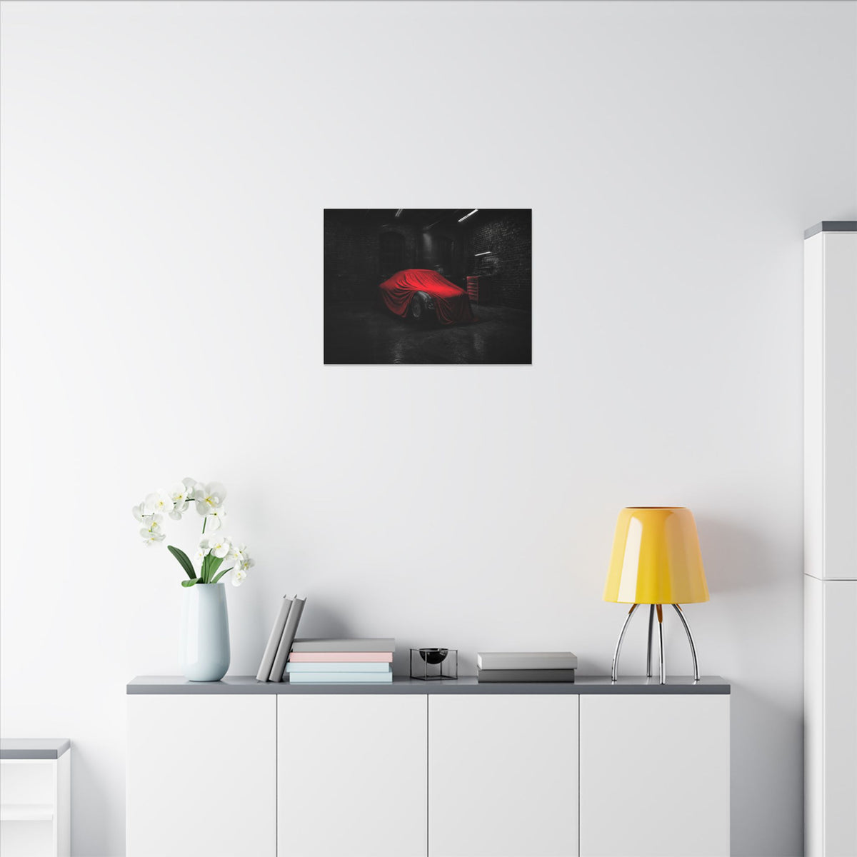 The Project - Car Cover Wall Art | Canvas (Landscape)