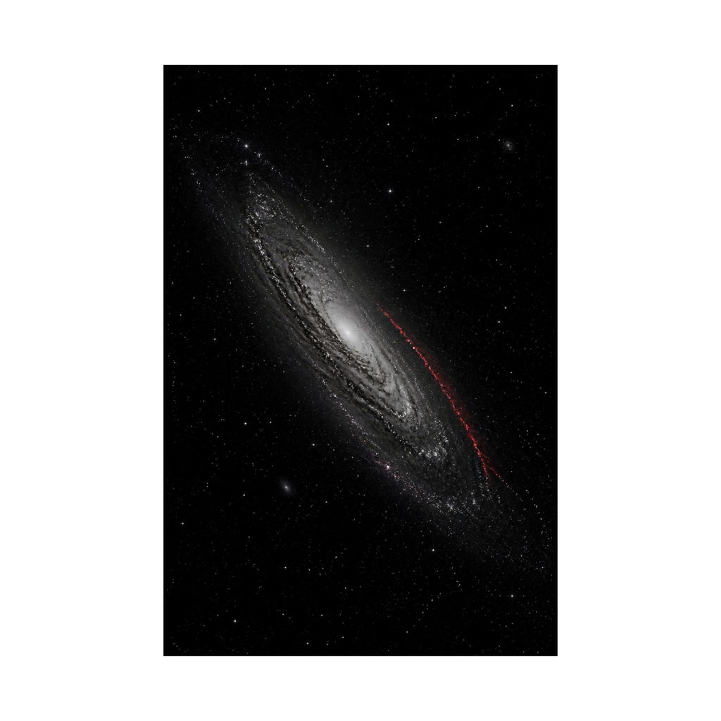 Crimson Orbit - Space Wall Art | Matte Poster
