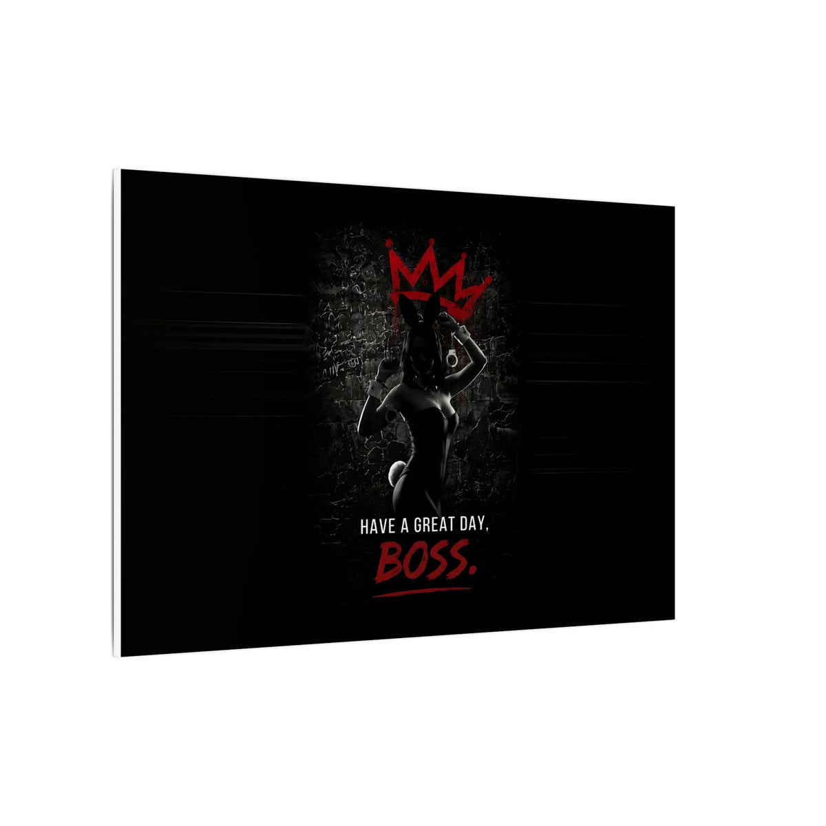 Great Day, Boss - Dark Humor Wall Art | Canvas (Landscape)