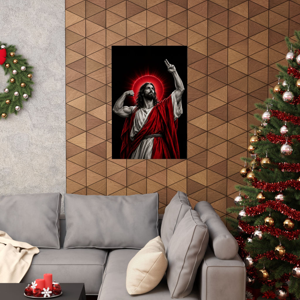 Faith and Iron - Gym Wall Art | Matte Poster