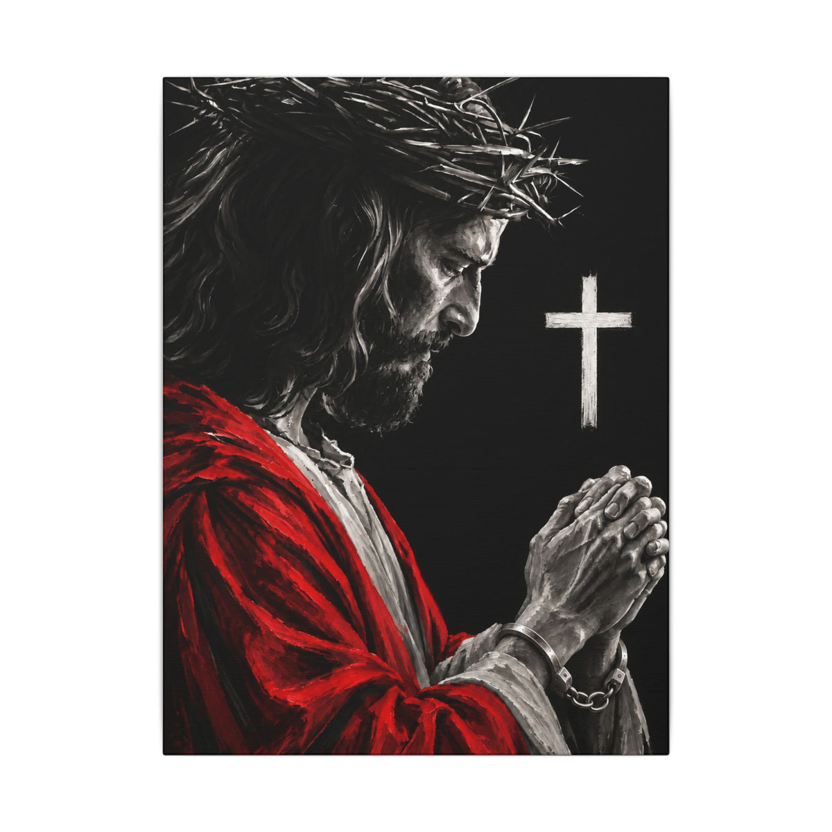 Praying Jesus - Christian Wall Art | Canvas