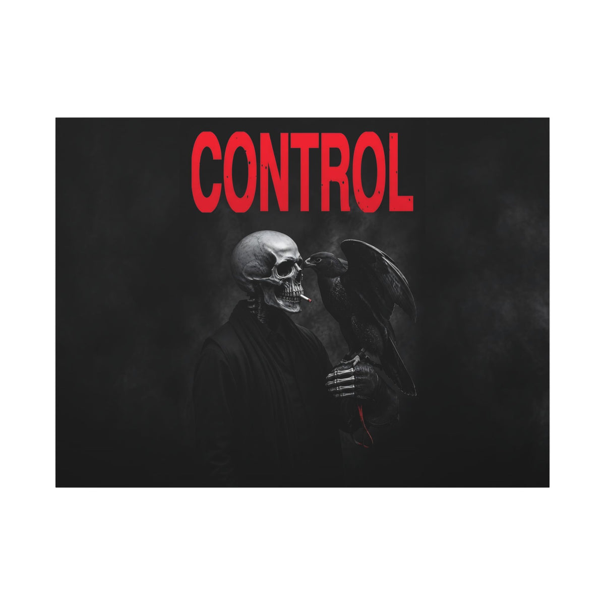 Control - Gothic Raven Artwork | Canvas (Landscape)