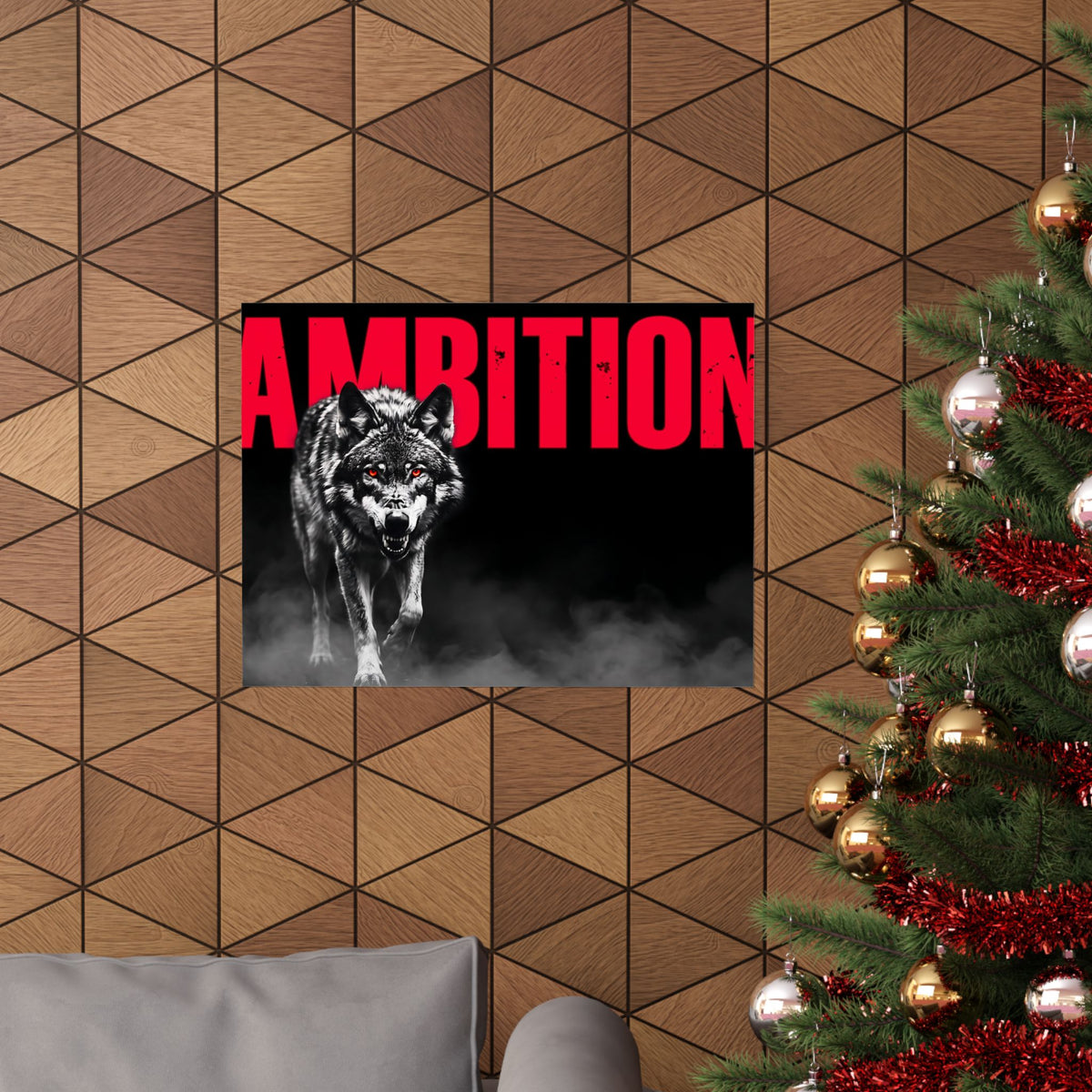 Ambition - Wolf Wall Art | Matte Poster (Landscape)