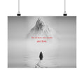 Not All Those Who Wander - Mountain Wall Art | Matte Poster (Landscape)