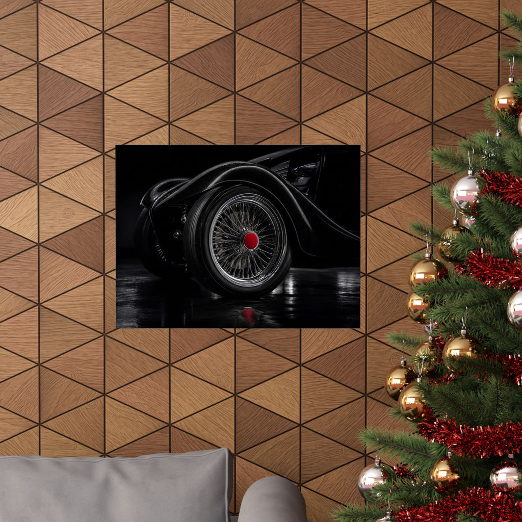 Spoke and Steel - Classic Car Wall Art | Matte Poster (Landscape)