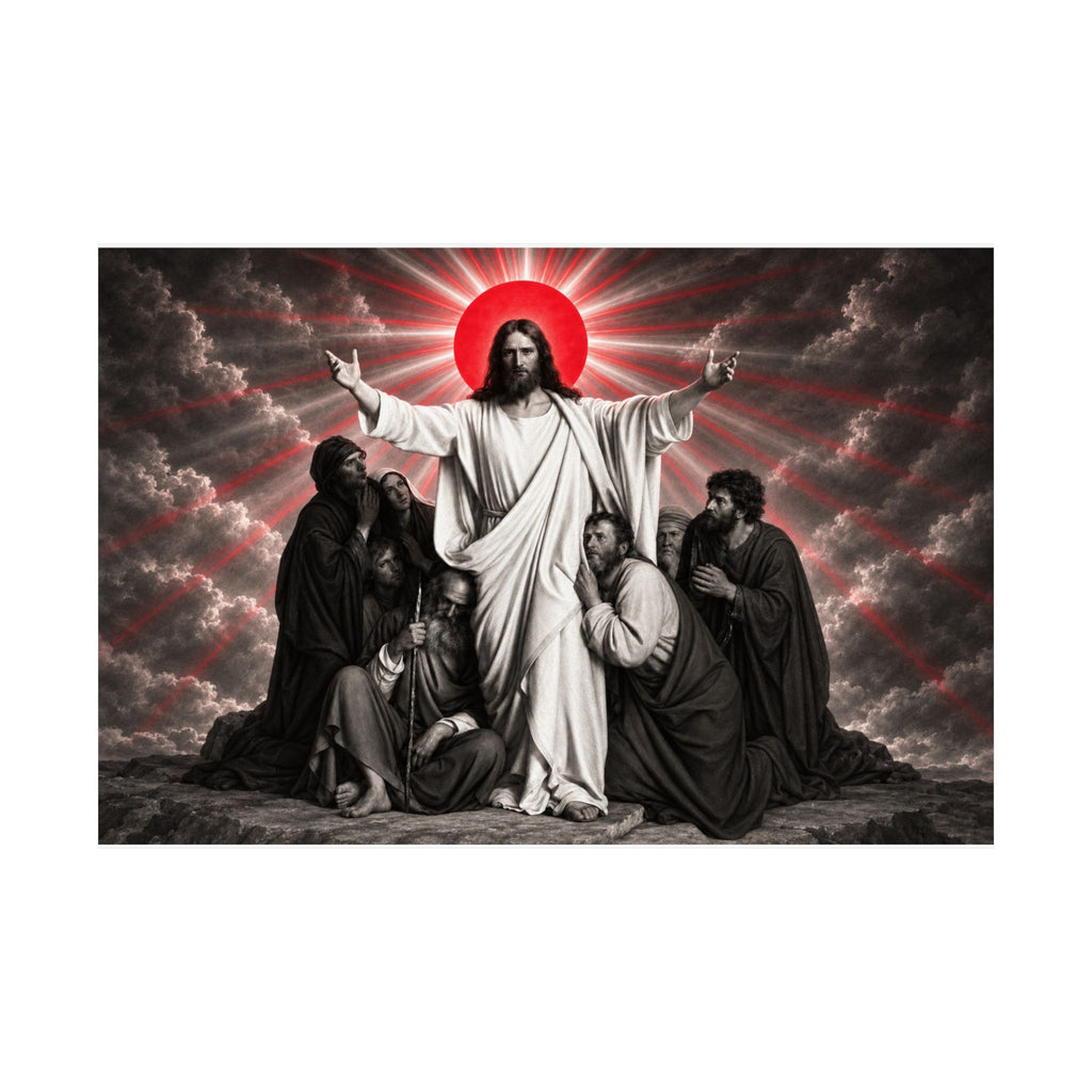 Christ and the Disciples - Christian Wall Art | Matte Poster (Landscape)