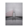 Span in Fog - Red Wall Decor | Canvas