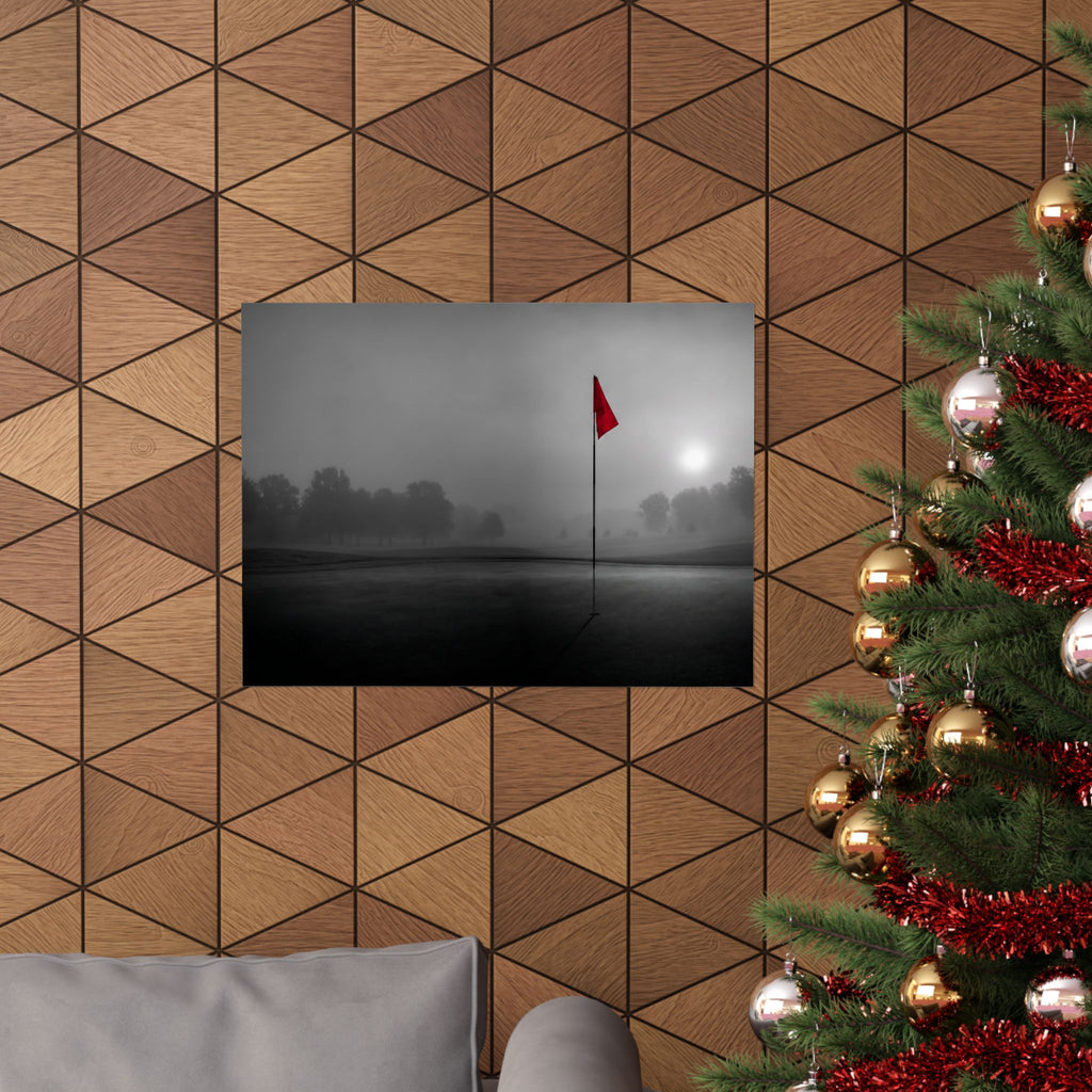 Flag on the Green - Wall Art For Executive Offices | Matte Poster (Landscape)
