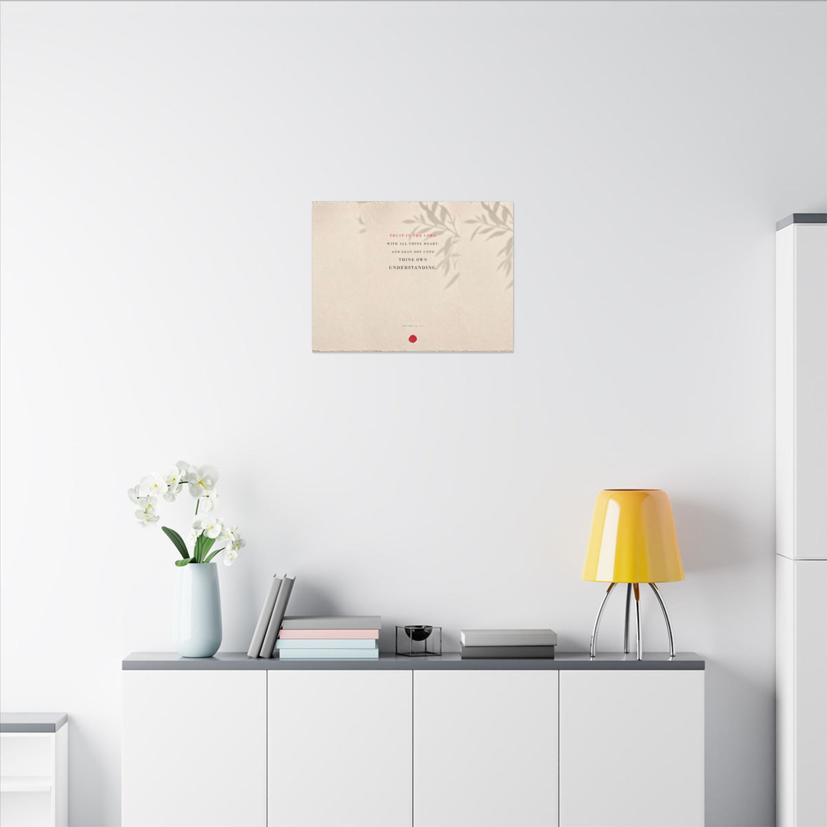 Trust in the Lord - Proverbs 3:5 Bible Verse Wall Art | Canvas (Landscape)