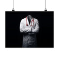 The White Coat - Doctor's Office Wall Art | Matte Poster (Landscape)