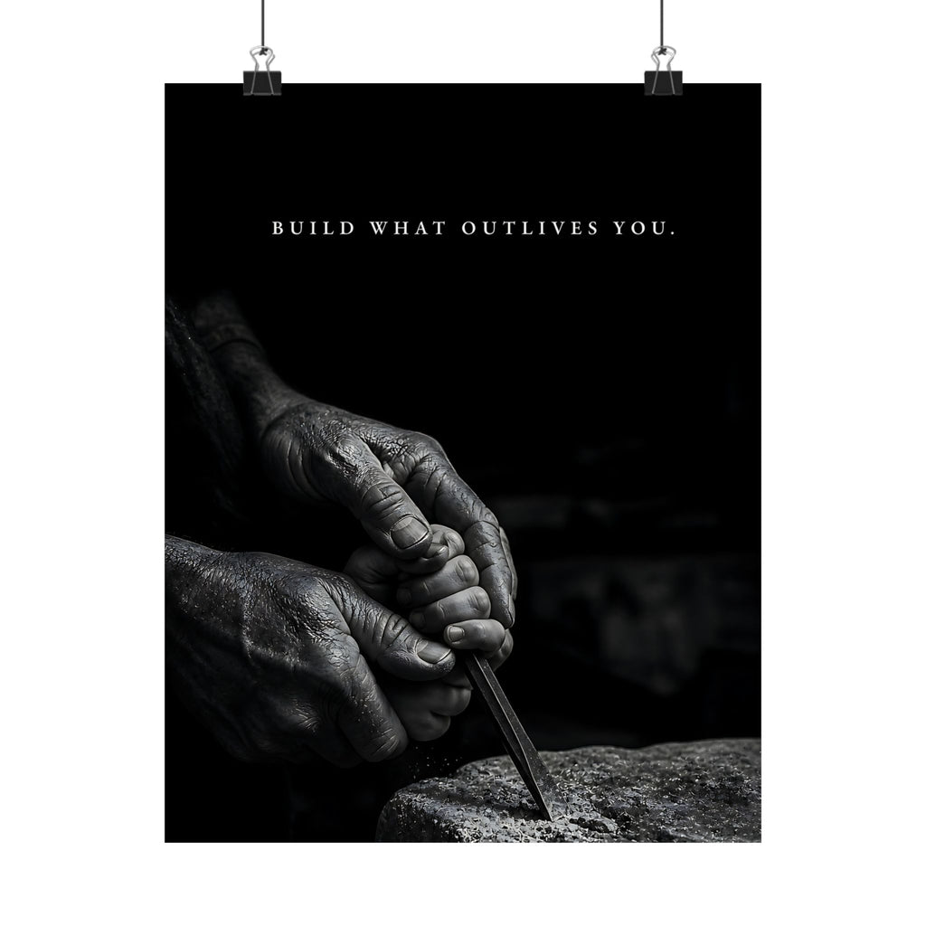 Build What Outlives You - Motivational Posters | Matte Poster
