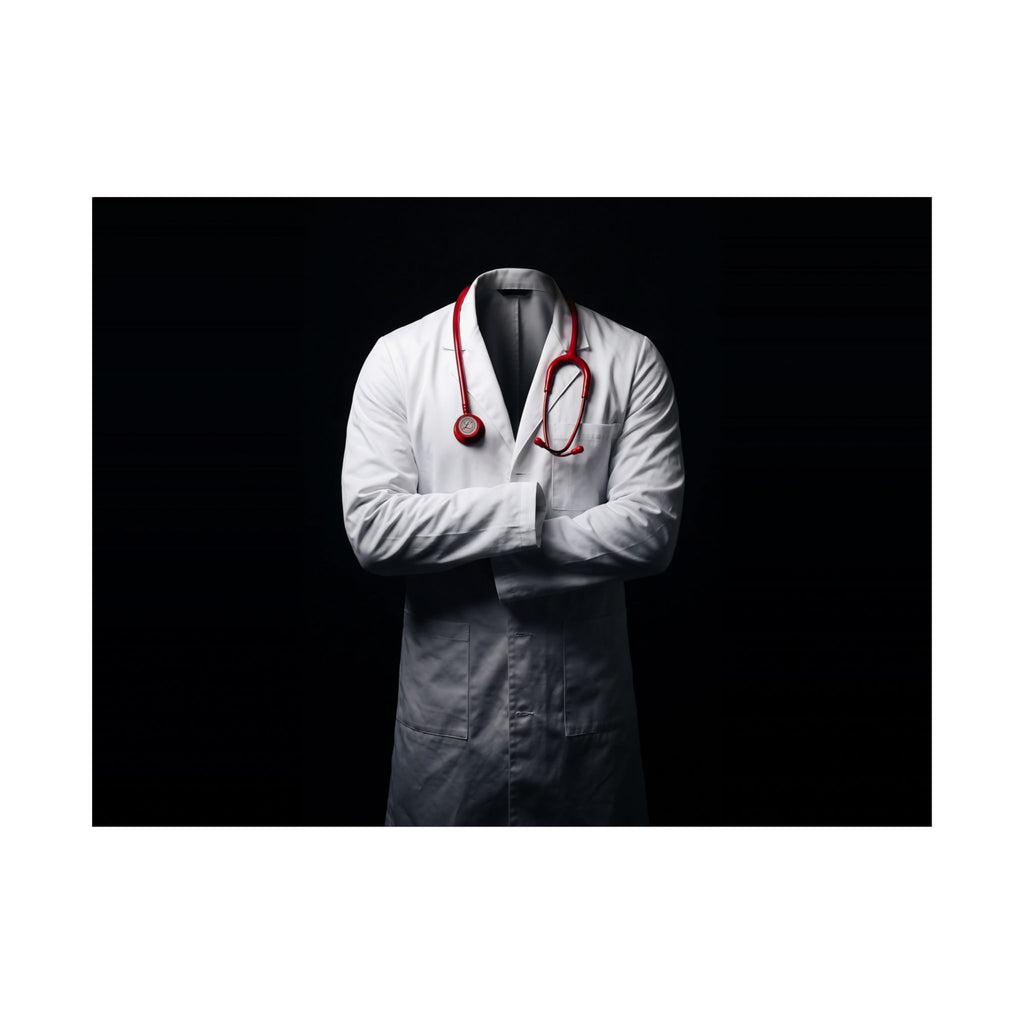 The White Coat - Doctor's Office Wall Art | Matte Poster (Landscape)