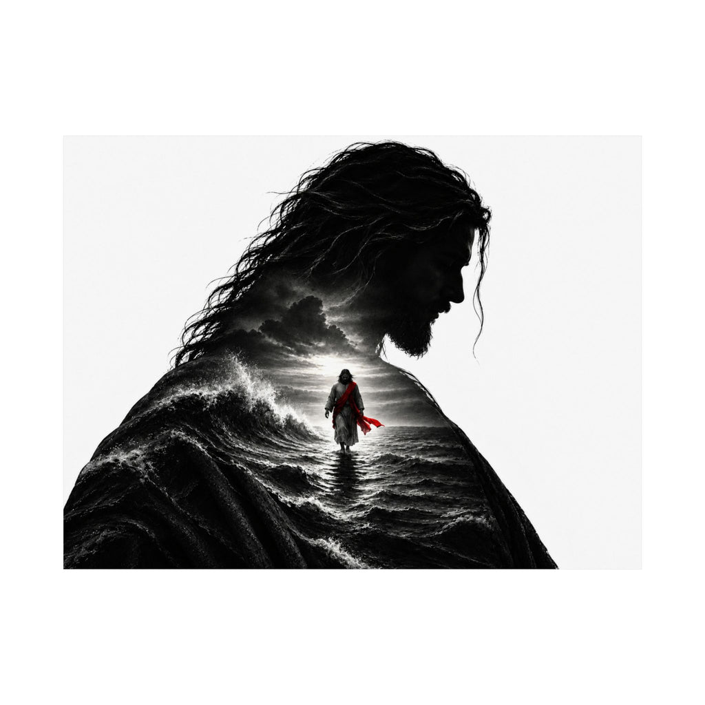 Walk on Water - Christian Wall Art | Matte Poster (Landscape)