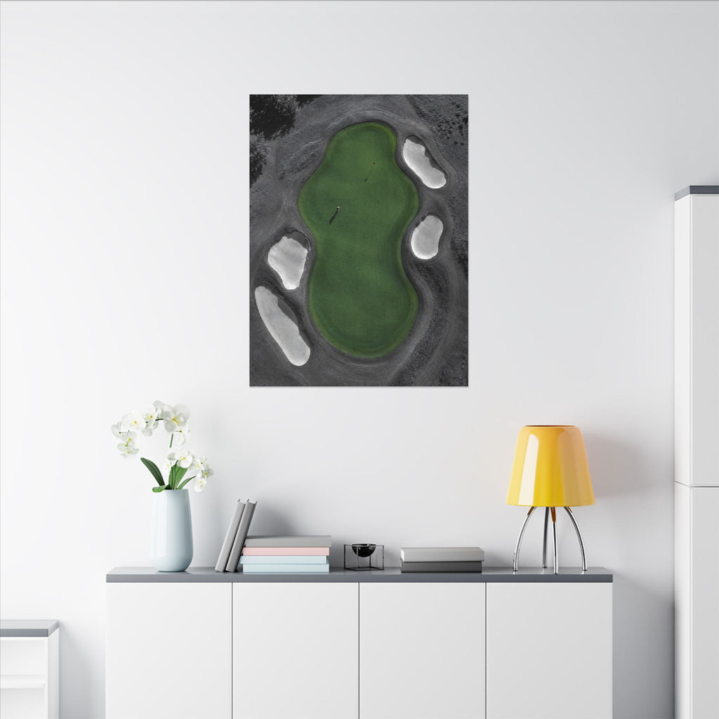 Aerial Solitude - Golf Course Wall Art | Canvas