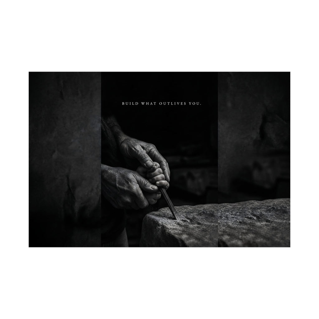 Build What Outlives You - Motivational Posters | Matte Poster (Landscape)