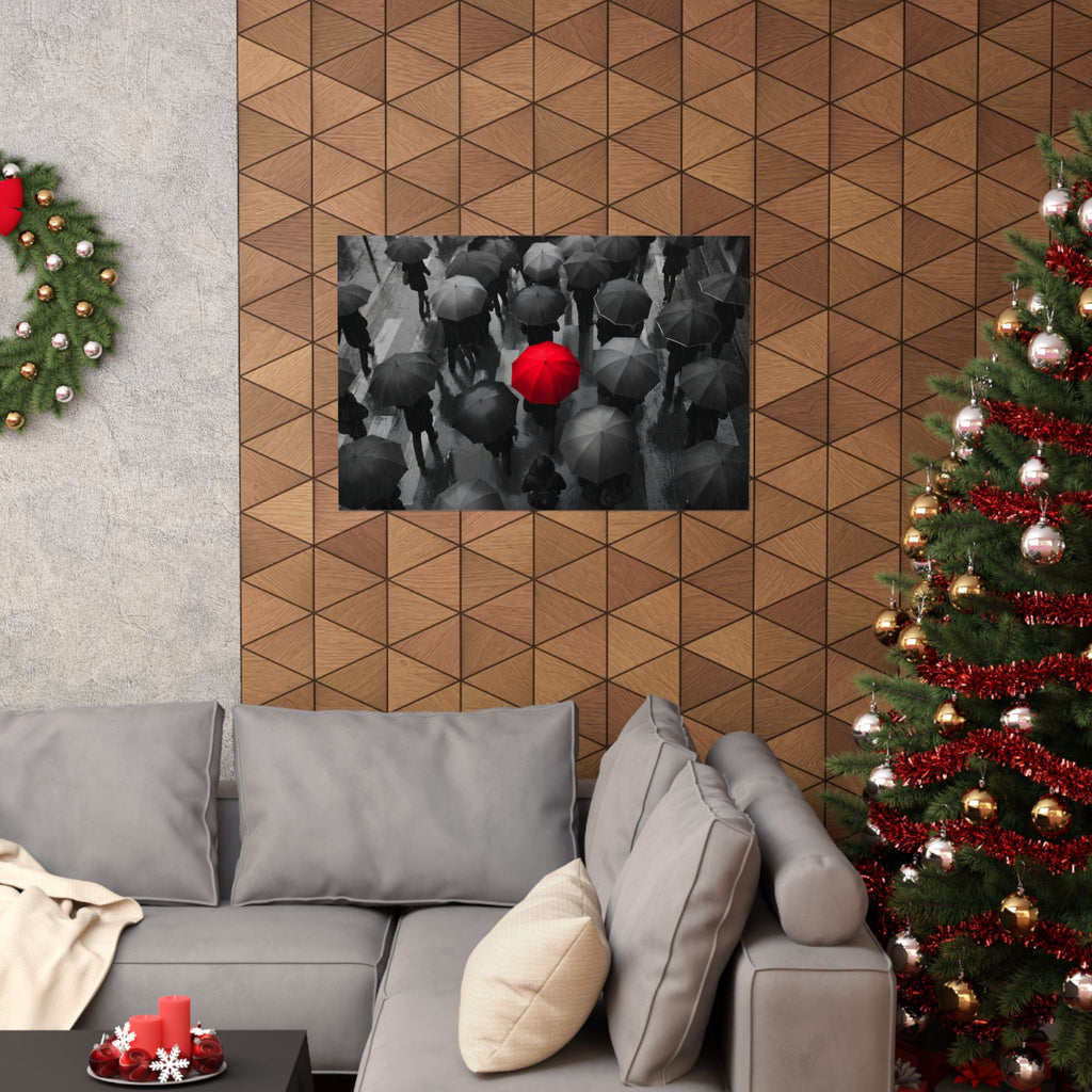 One in the Crowd - Office Wall Art | Matte Poster (Landscape)