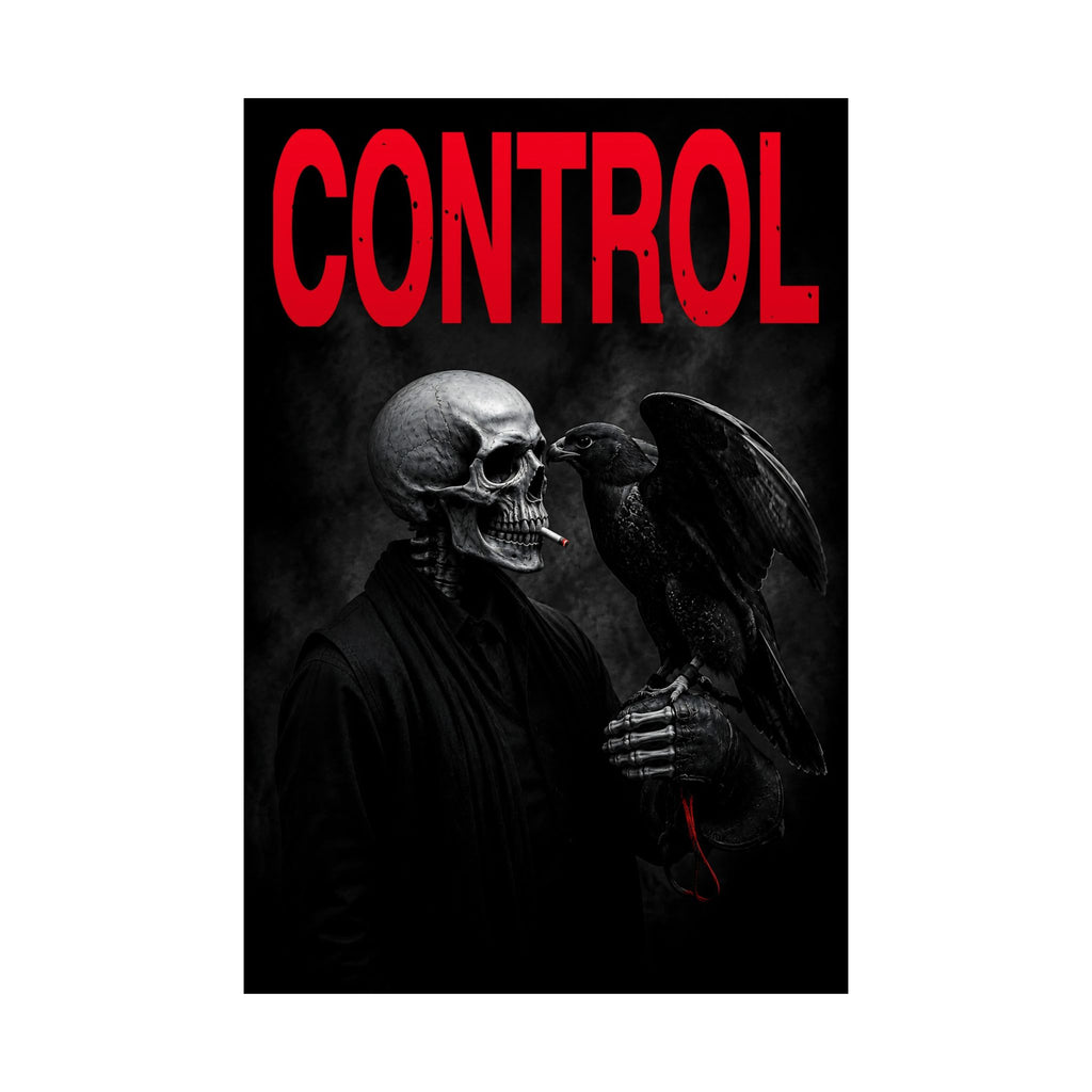 Control - Gothic Raven Artwork | Matte Poster