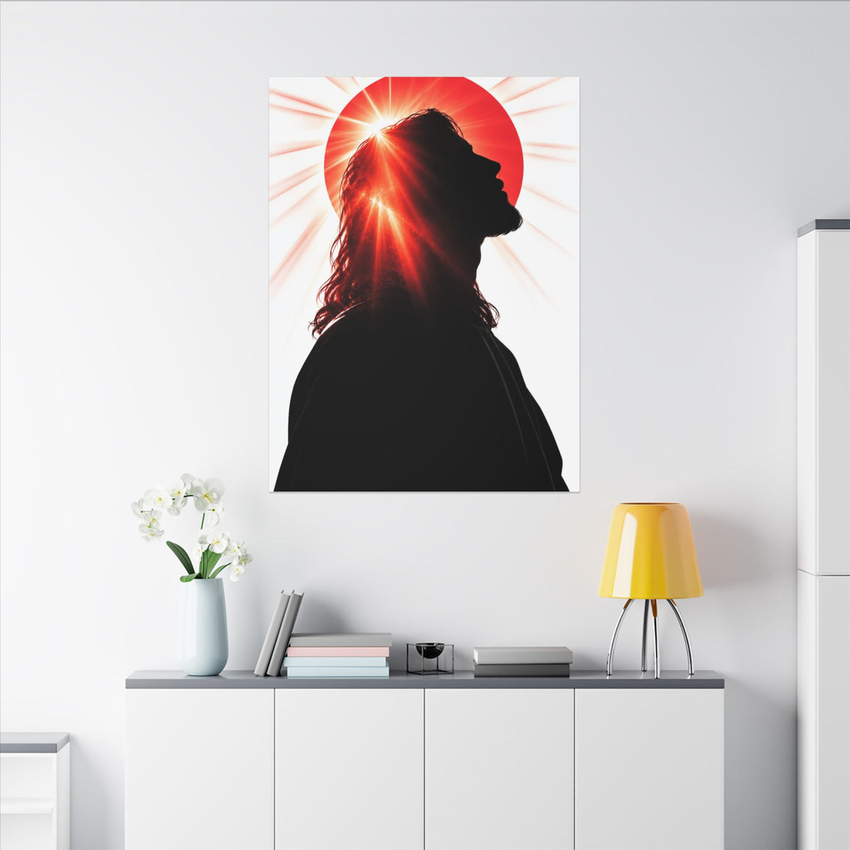 Jesus Silhouette - Christian Wall Art | Canvas