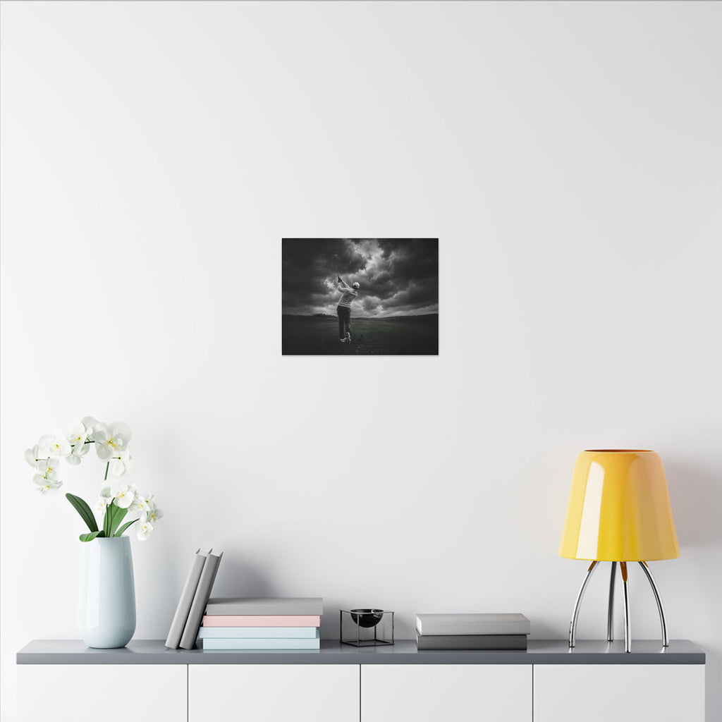 Storm Round - Golf Wall Art | Canvas (Landscape)