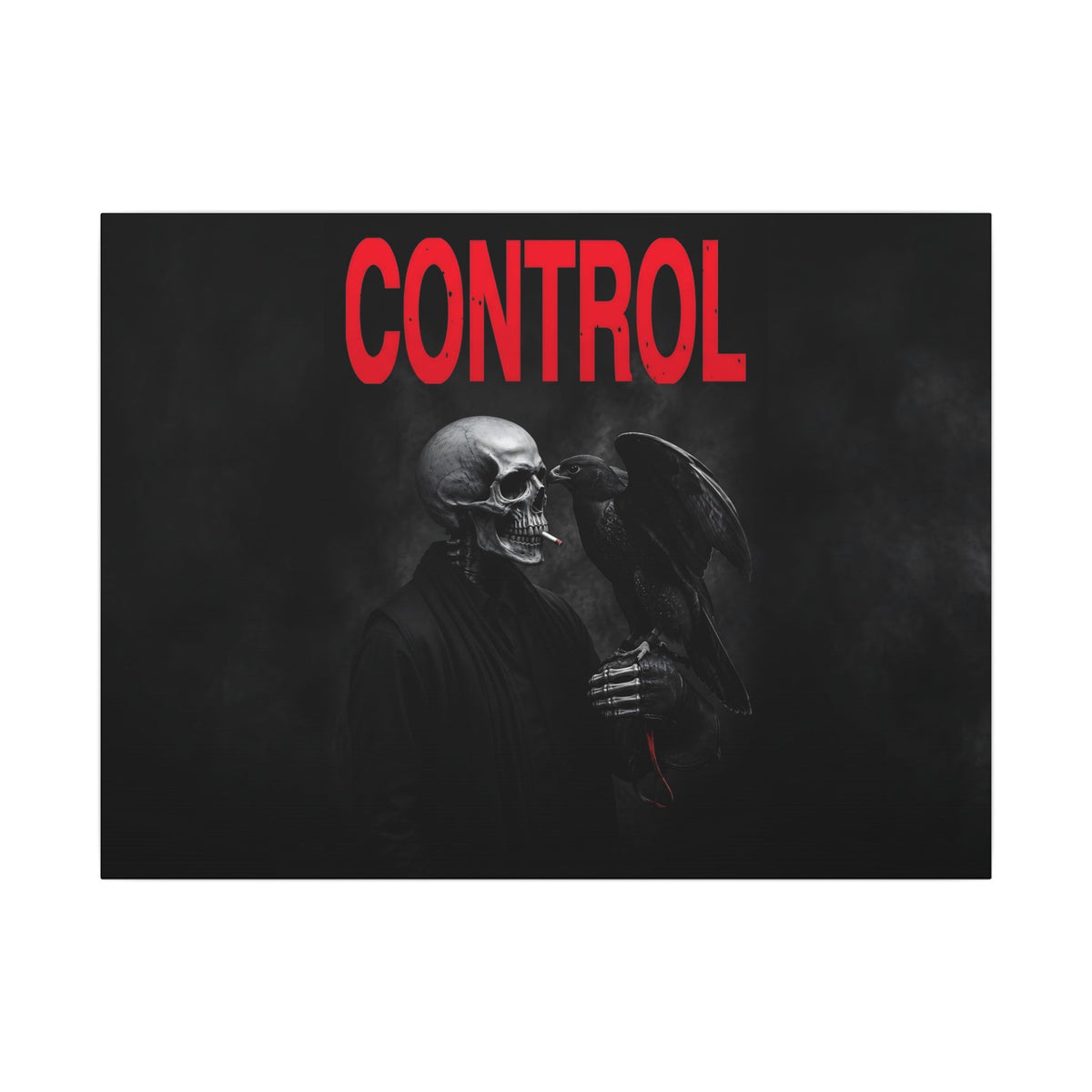 Control - Gothic Raven Artwork | Canvas (Landscape)