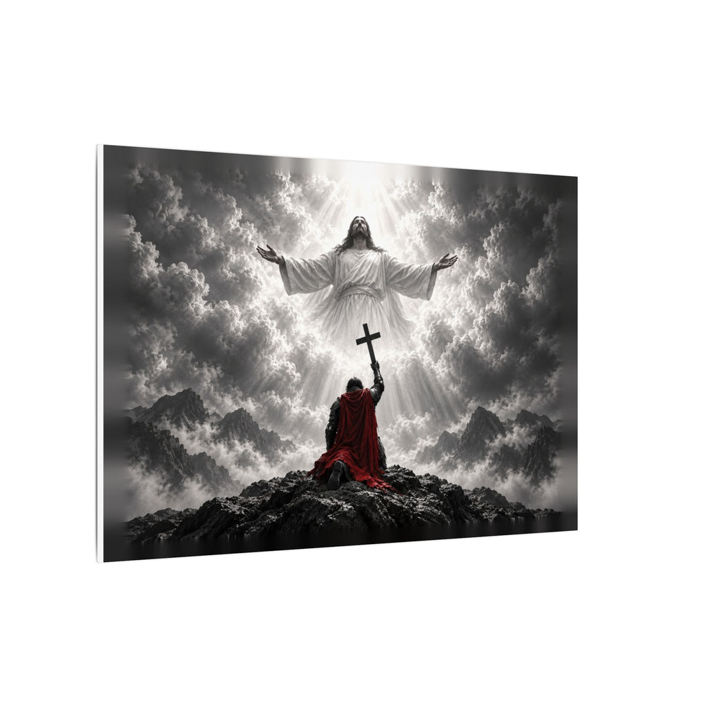 Jesus and the Warrior - Christian Wall Art | Canvas (Landscape)