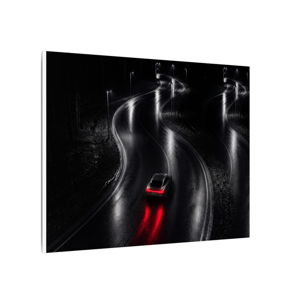 The Racing Line - Night Driving Wall Art | Canvas (Landscape)