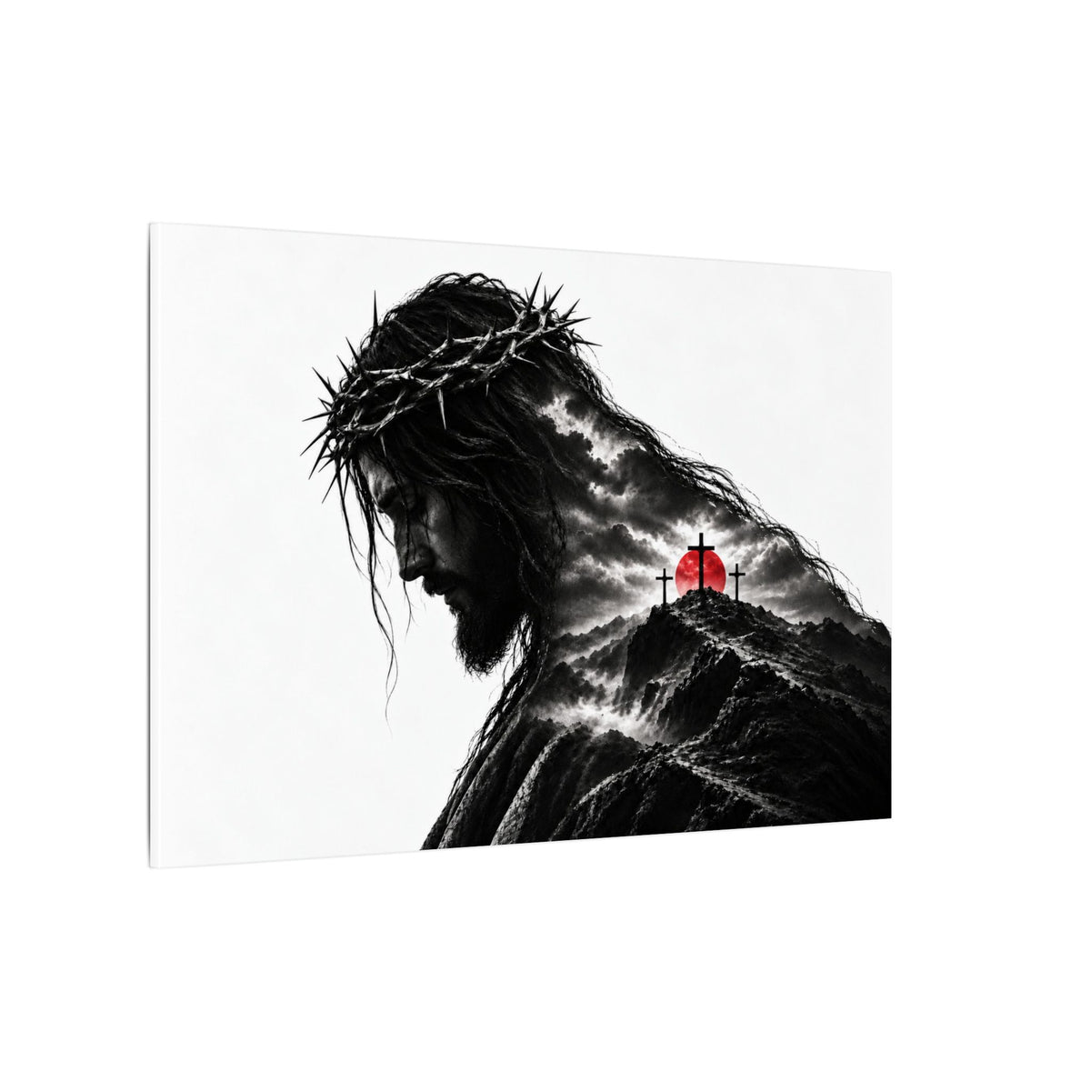 Three Crosses - Christian Wall Art | Canvas (Landscape)