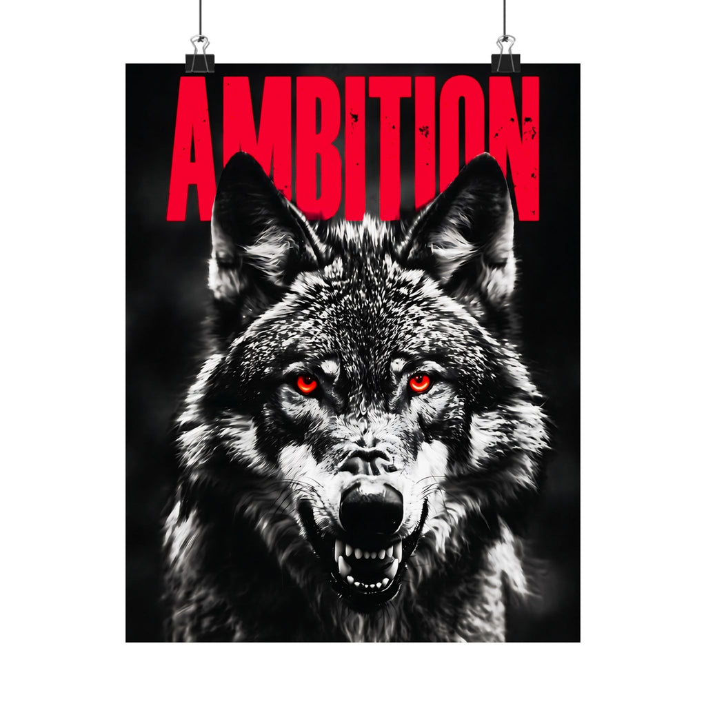 Ambition - Wolf Wall Art | Matte Poster