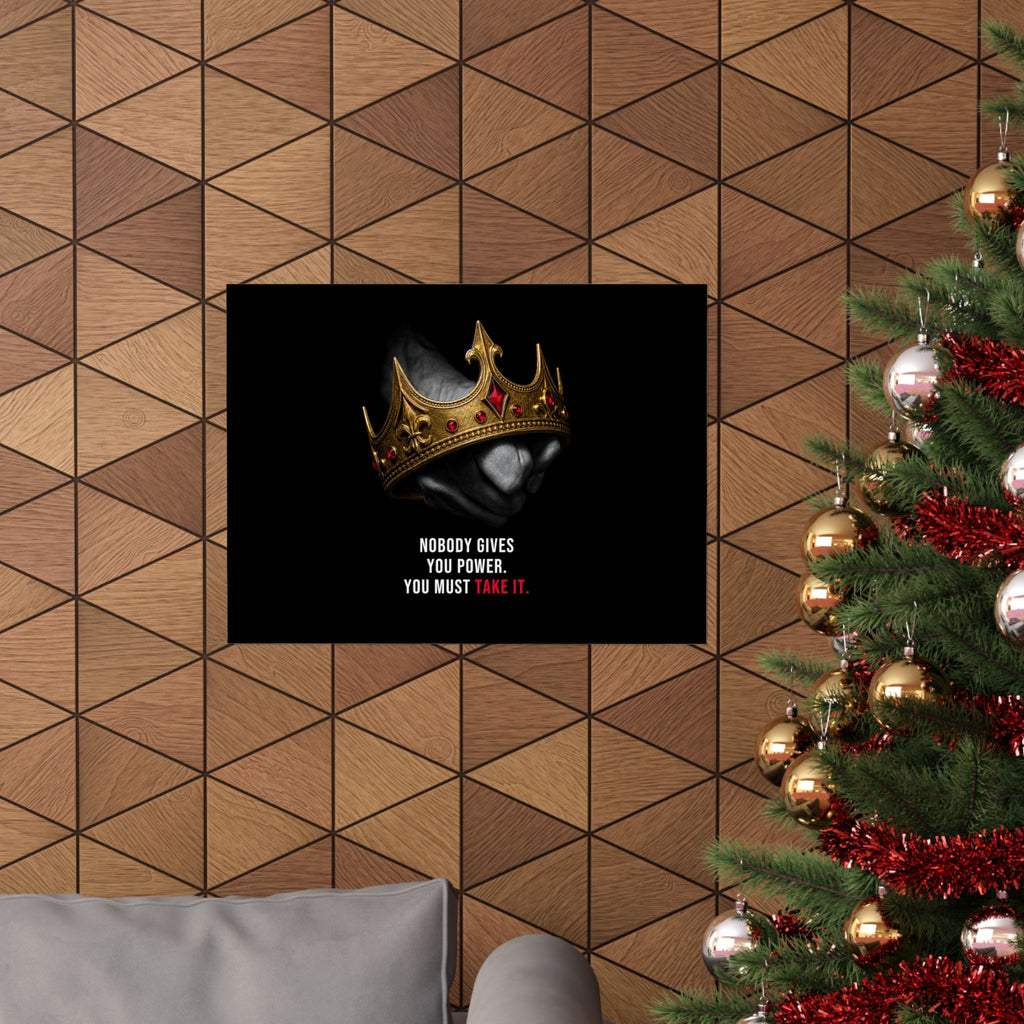 Take the Crown - King Wall Art | Matte Poster (Landscape)
