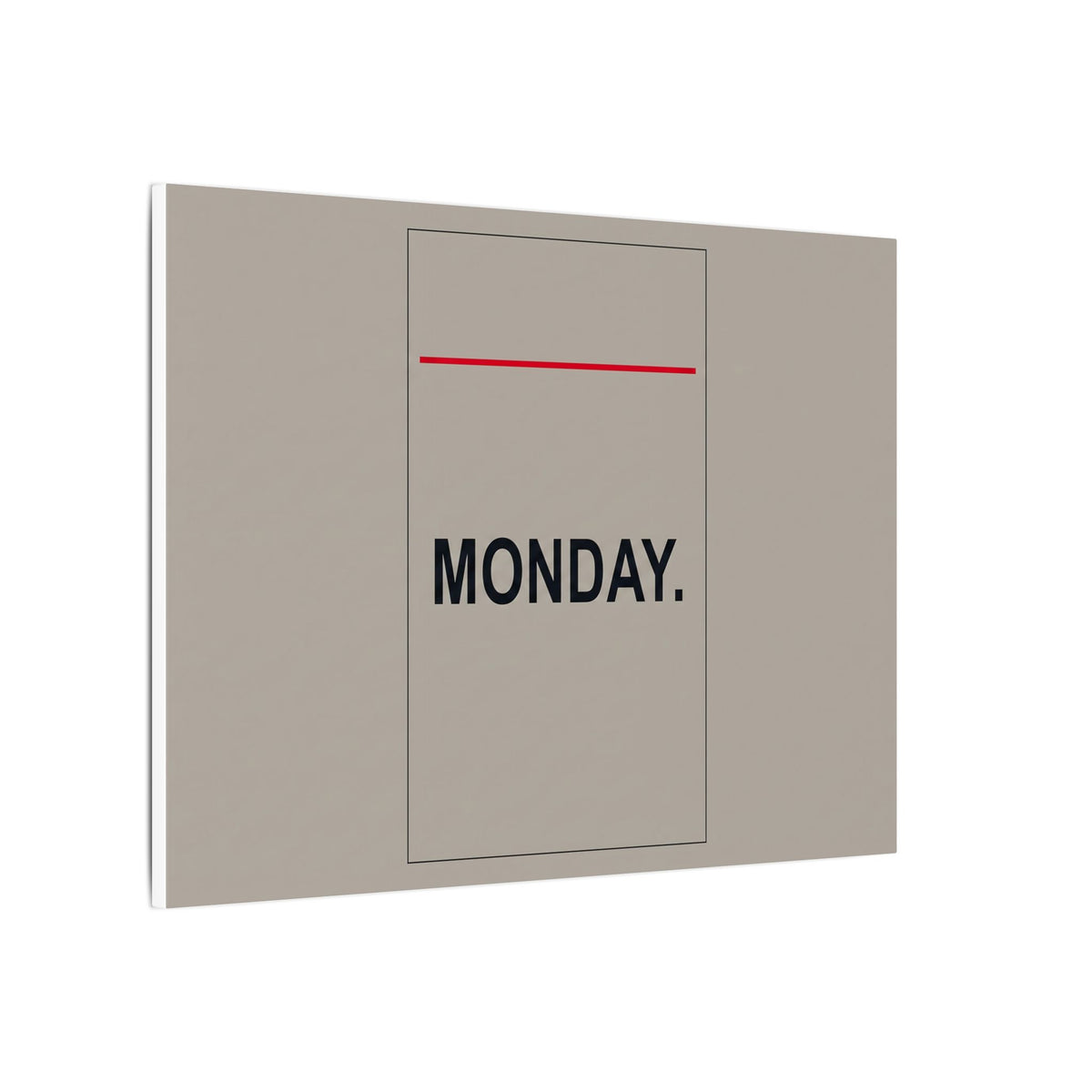 Monday - Office Wall Art | Canvas (Landscape)