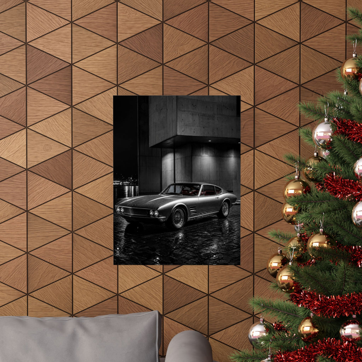 Midnight Grand Tourer - Vintage Car Wall Art | Matte Poster
