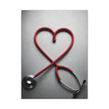 The Stethoscope Heart - Doctor's Office Wall Art | Canvas