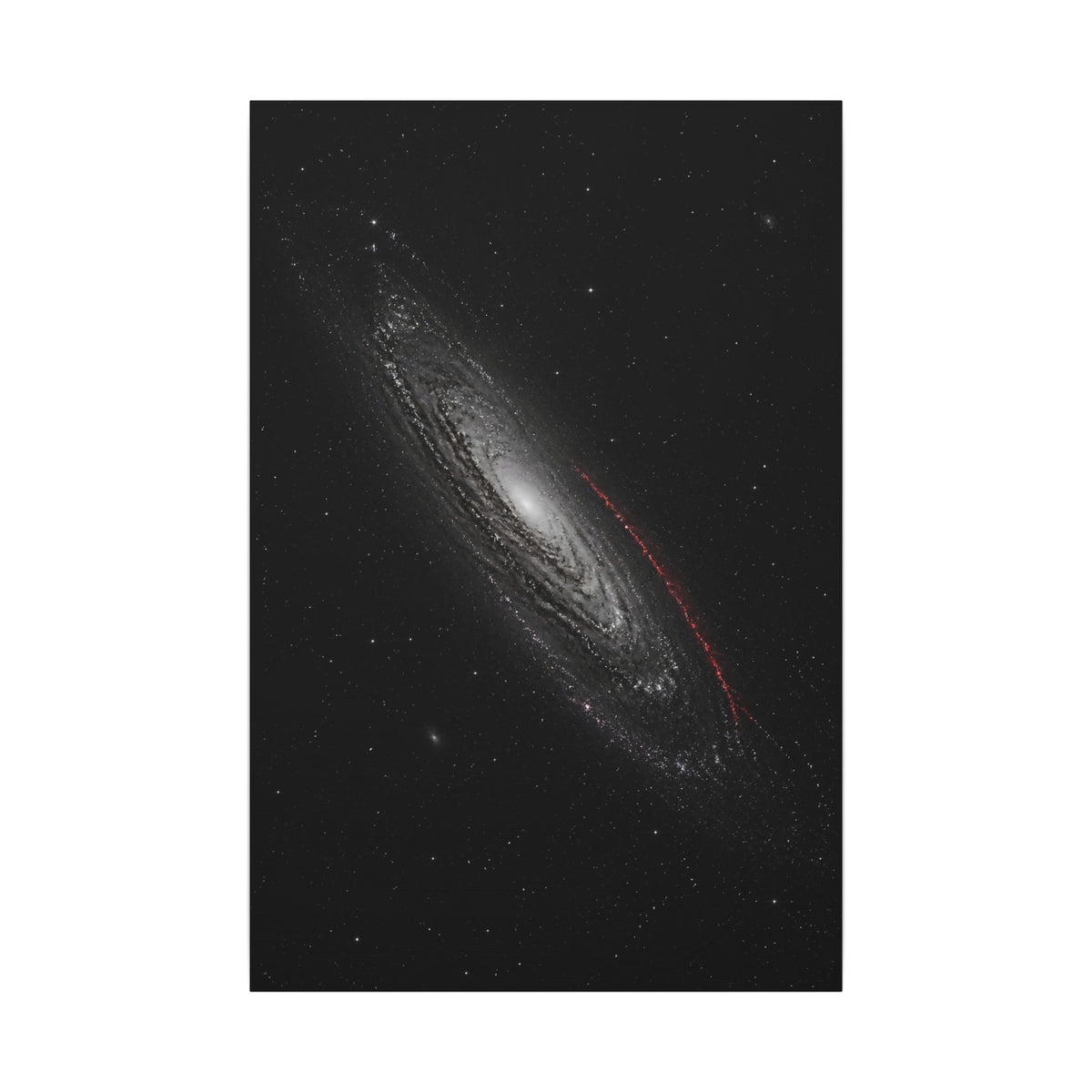 Crimson Orbit - Space Wall Art | Canvas