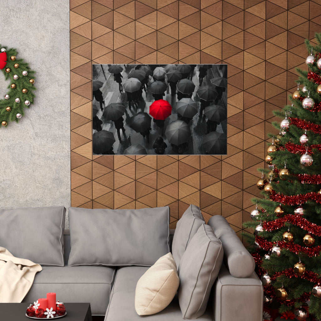 One in the Crowd - Office Wall Art | Matte Poster (Landscape)