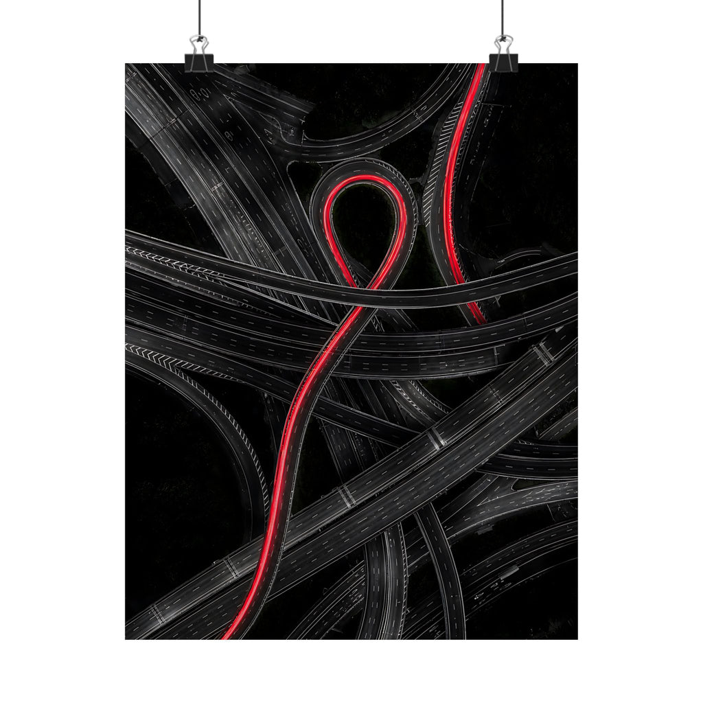 The Route - Car Wall Art | Matte Poster