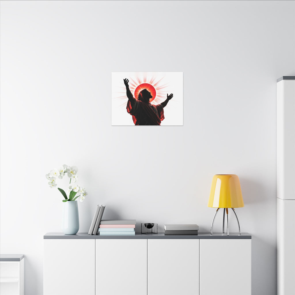 Red Sun Victory - Christian Wall Art | Canvas (Landscape)