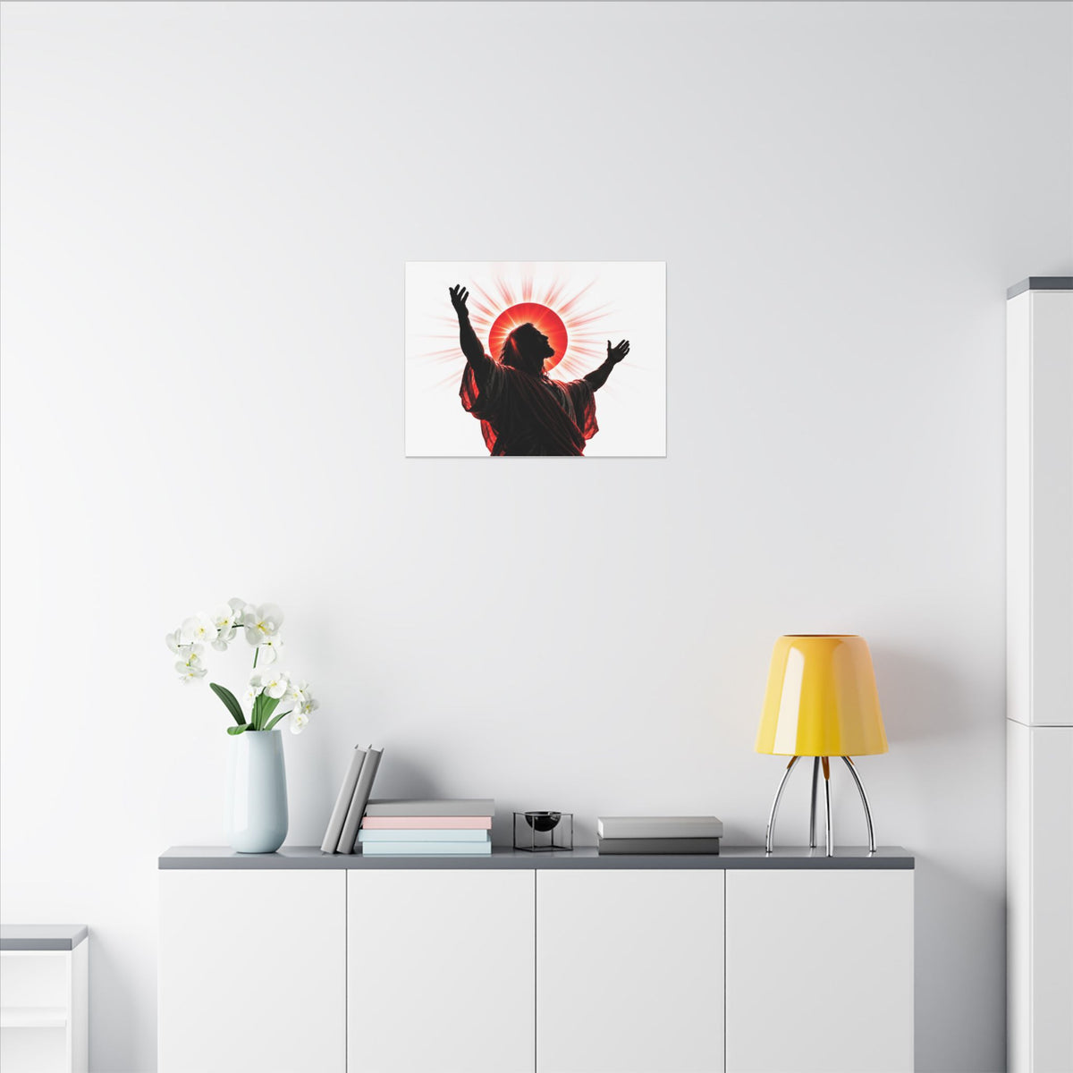 Red Sun Victory - Christian Wall Art | Canvas (Landscape)