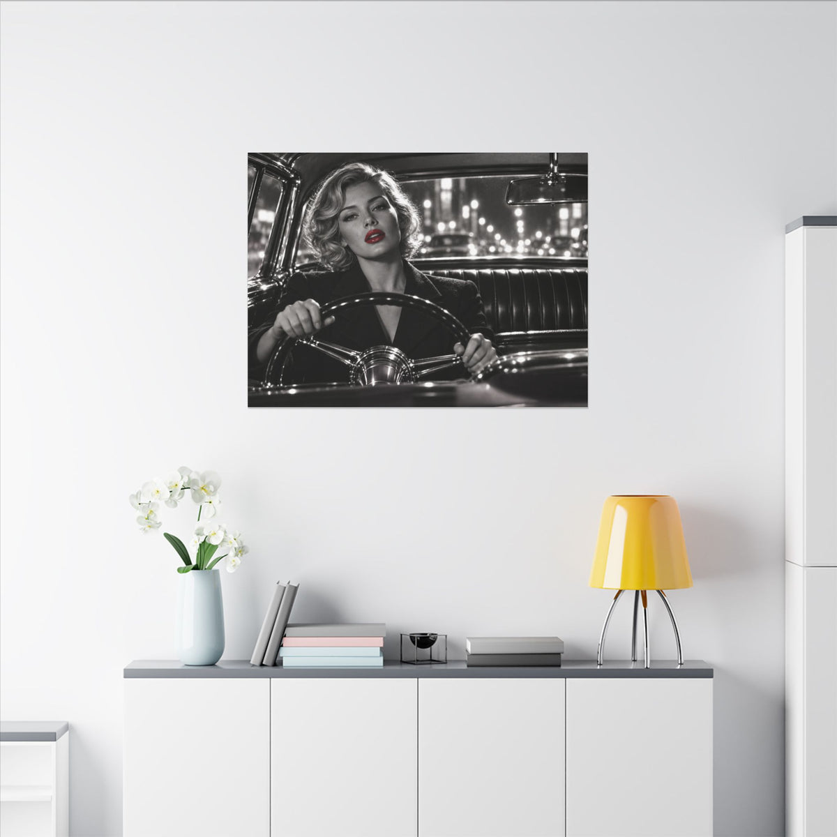 Night Drive - Bedroom Wall Art | Canvas (Landscape)