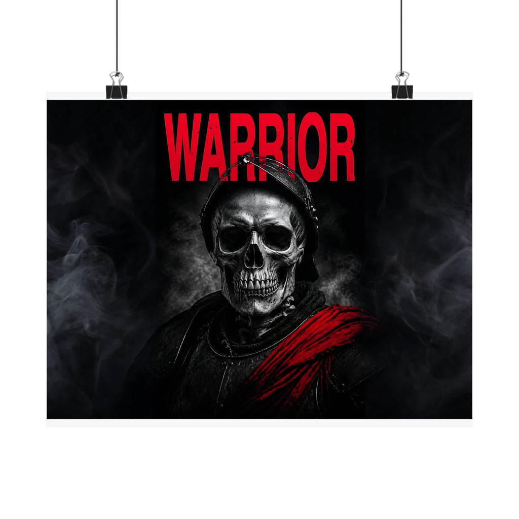 Warrior - Skull Painting | Matte Poster (Landscape)