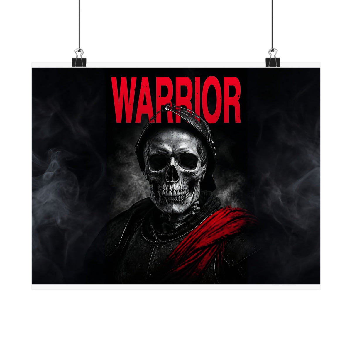 Warrior - Skull Painting | Matte Poster (Landscape)