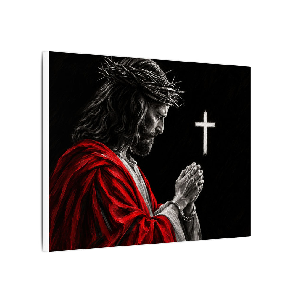 Praying Jesus - Christian Wall Art | Canvas (Landscape)